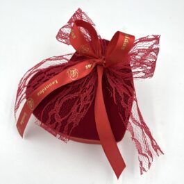 Βελούδινη κασετίνα καρδιά S – BV26002