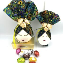 Λαμπάδα με κεραμικό στοιχείο μαζί με αυγουλάκια  LAE26003